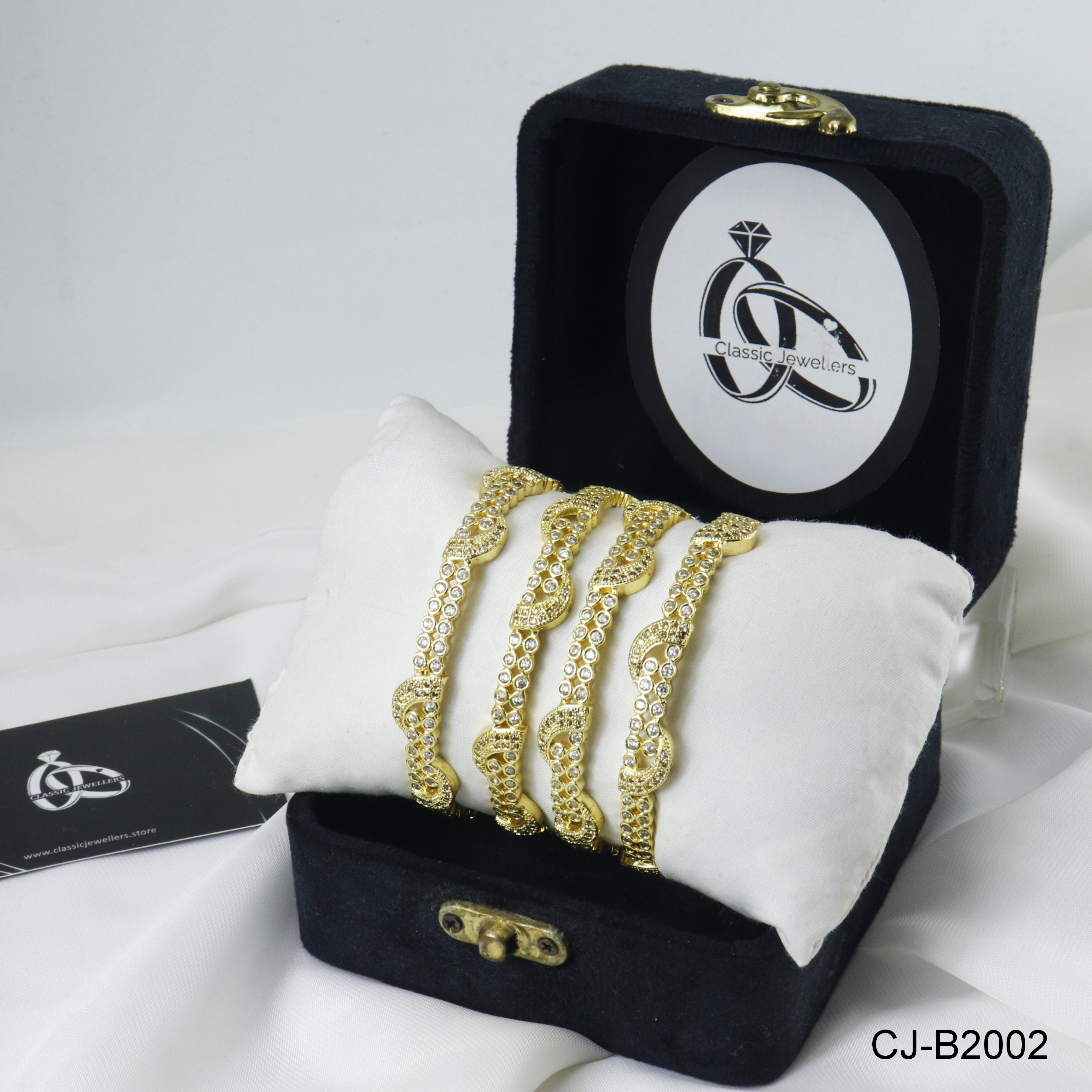 STONE BANGLES CJ-B2002 (GOLDEN)