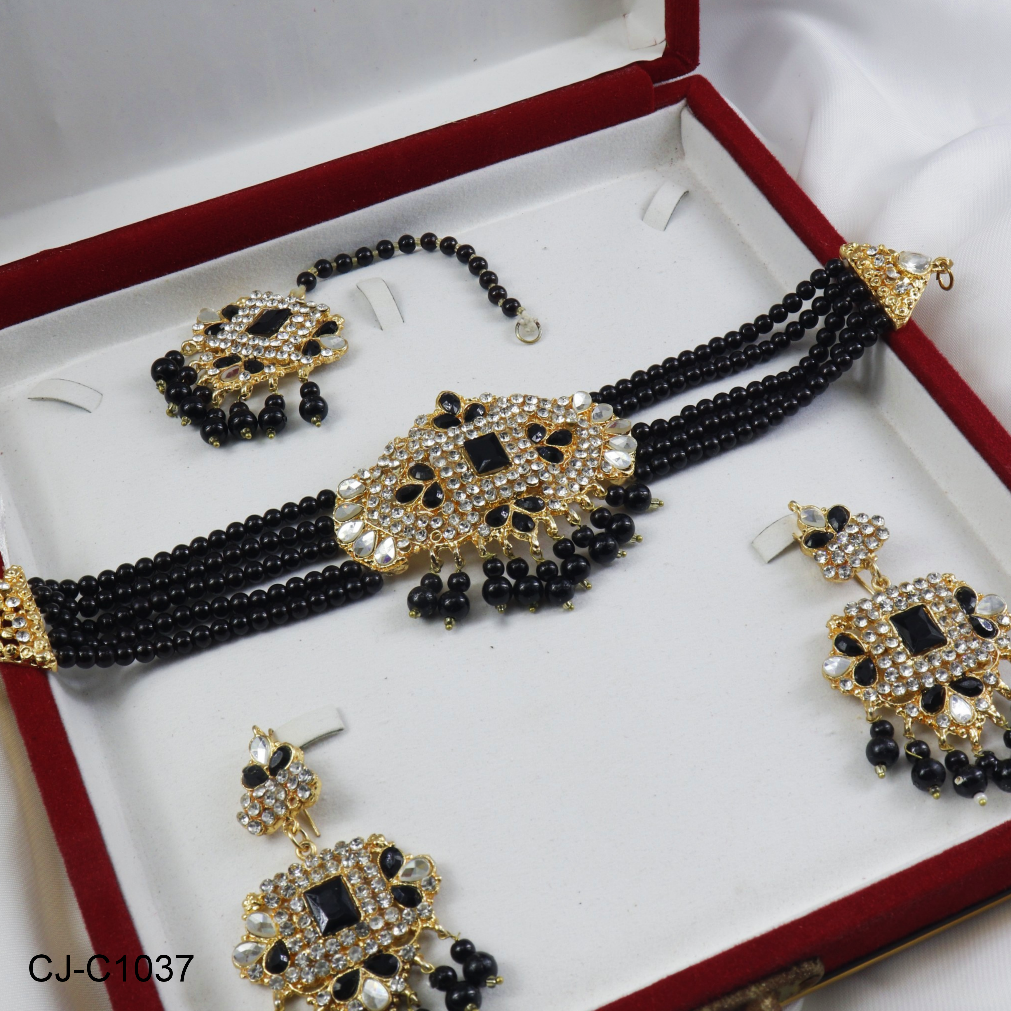 CJ-C1037 CHOKER SET (BLACK)